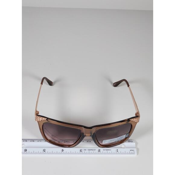 FGX Foster Grant Full Classic Brown & 3D Gold Snake Deco Sunglasses 52333FGX200 - Picture 10 of 11